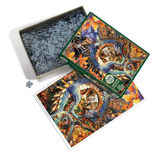 Cobble Hill Abby's Dragon puzzle 1000 piese dragon