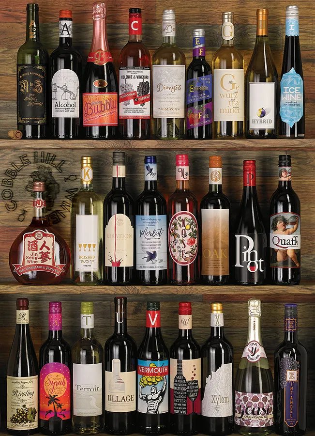 Cobble Hill Wine Alphabet puzzle 1000 piese vin