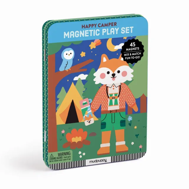 Mudpuppy Happy Camper set magnetic joaca 45 magneti camping