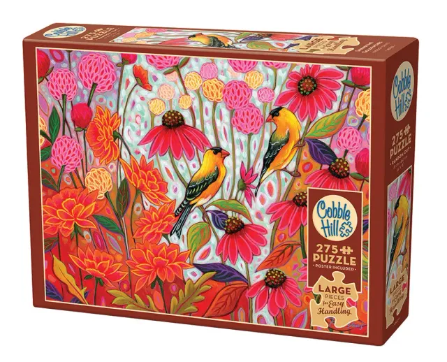 Cobble Hill Springtime Goldfinches puzzle 275 piese pasari