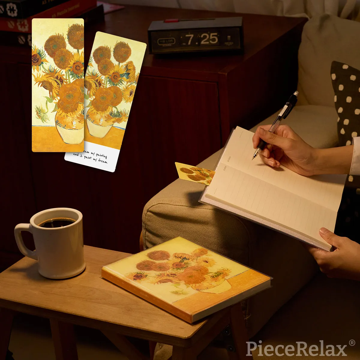 PieceRelax Sunflowers YA1064 jurnal puzzle floarea-soarelui