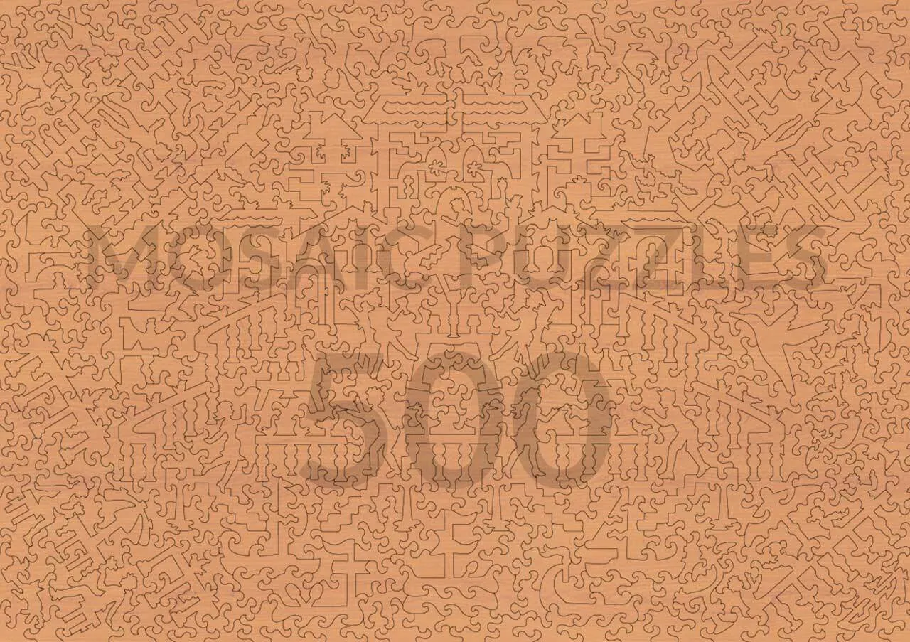 Mosaic Puzzles Summer Sunset Lake Como puzzle 50 piese