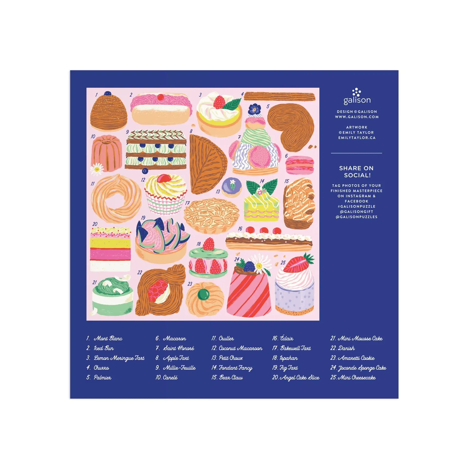 Mudpuppy Sweet Confections puzzle 500 piese dulciuri