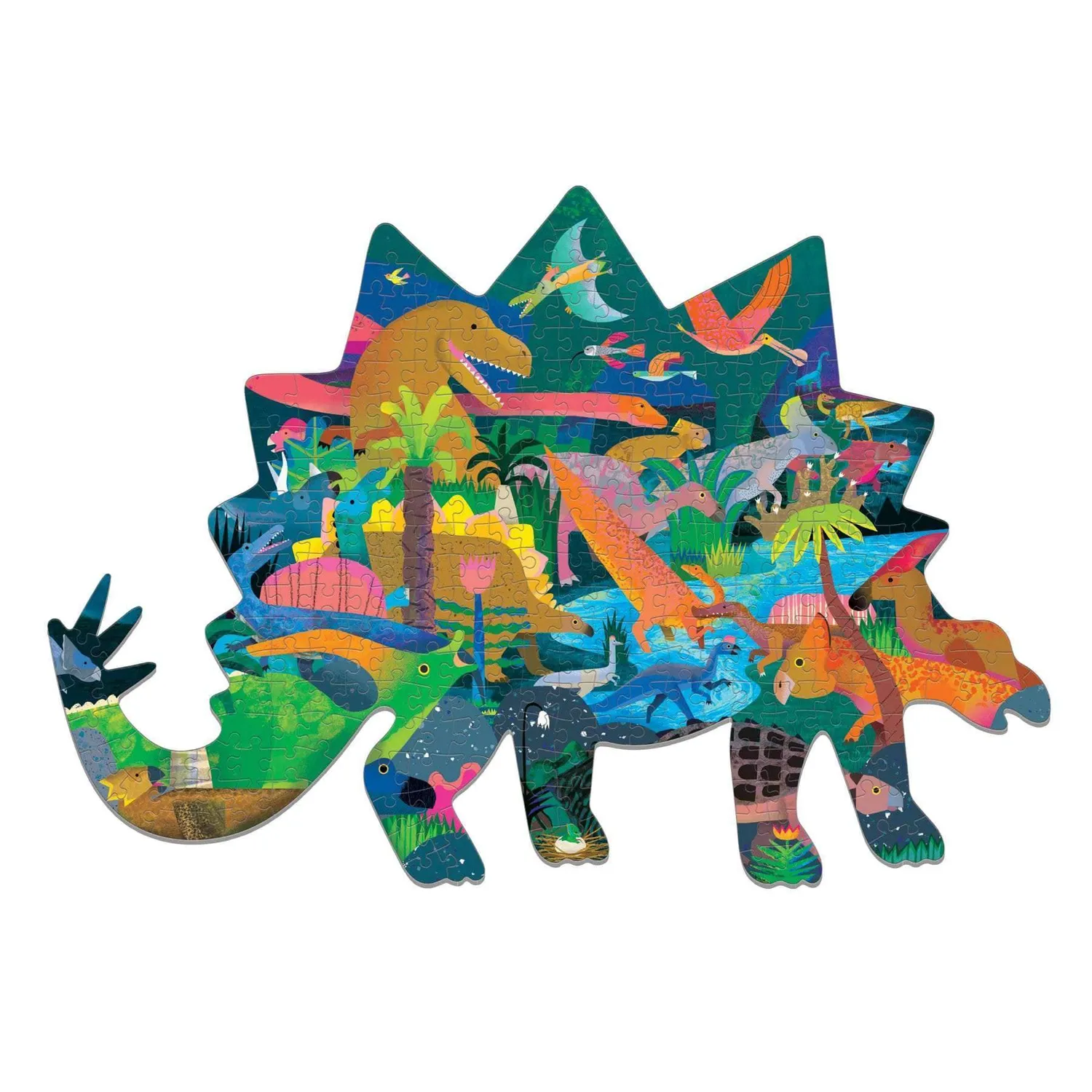 Mudpuppy Dinosaurs 300 puzzle contur dinozauri 58x40 cm