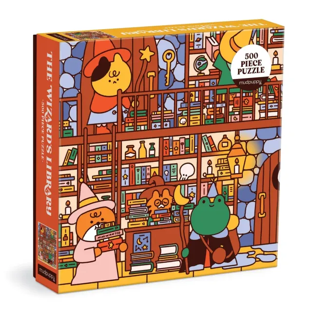 Mudpuppy The Wizard's Library puzzle 500 piese 51x51 cm