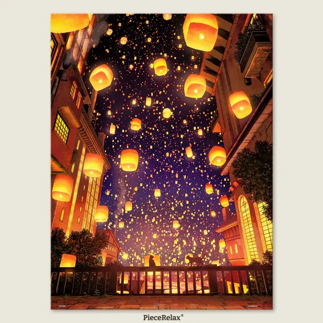 PieceRelax PieceClicks Sky Lantern Festival U1044 puzzle 1008 piese lampioane