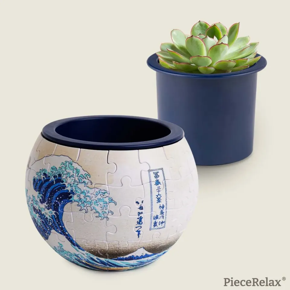 PieceRelax K1154 The Great Wave puzzle 3D ghiveci japonez