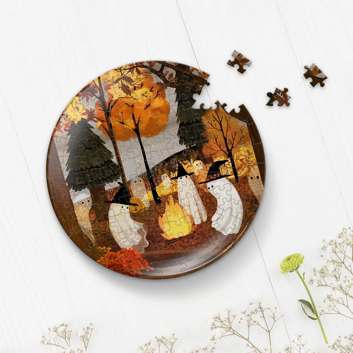 PieceRelax Autumn Bonfire PL1022 farfurie puzzle foc de tabără