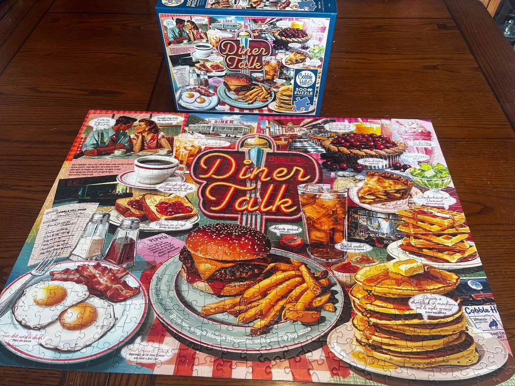 Cobble Hill Diner Talk puzzle 500 piese retro
