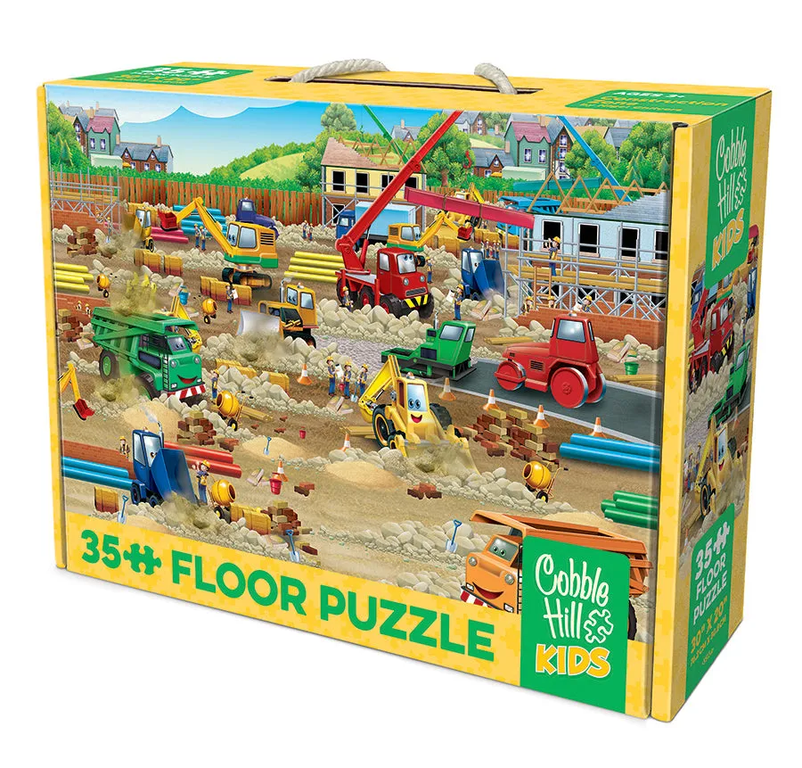 Cobble Hill Construction Zone puzzle podea 35 piese utilaje