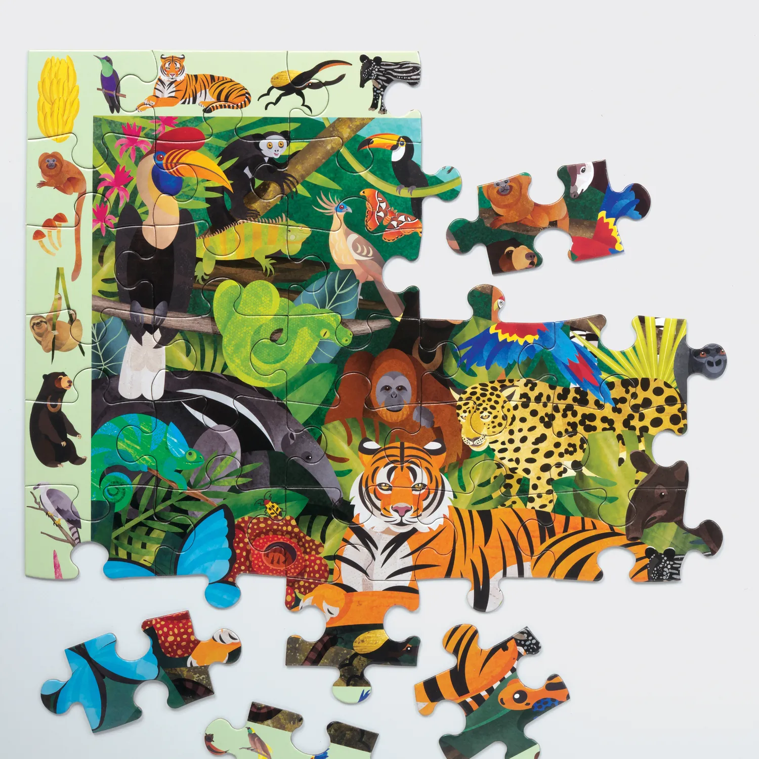 Mudpuppy Rainforest Search Find puzzle 64 piese 59x39 cm