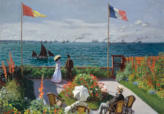 Mosaic Puzzles Garden at Sainte-Adresse puzzle din lemn 250 piese Monet