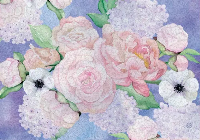 Mosaic Puzzles Shelby Bouquet puzzle lemn 250 piese pastel
