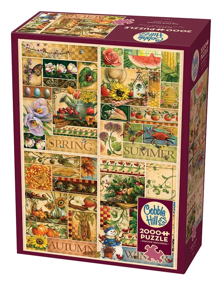 Cobble Hill The Four Seasons puzzle 2000 piese anotimpuri