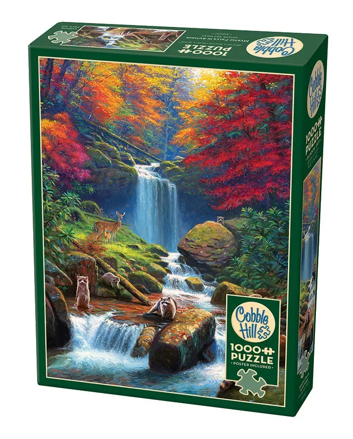 Cobble Hill Mystic Falls in Autumn puzzle 1000 peisaj