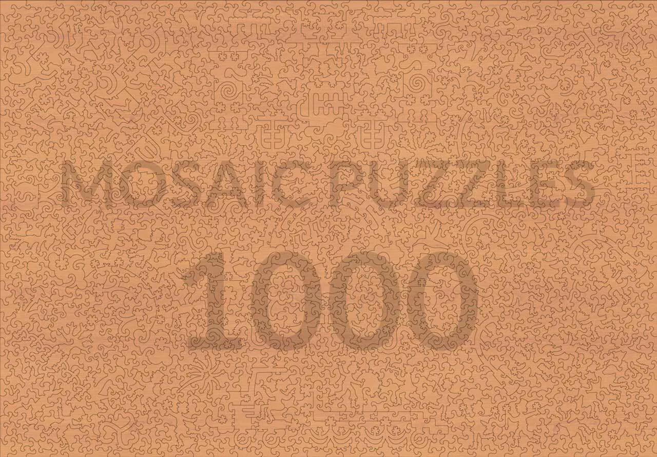 Mosaic Puzzles Celtic Knots and Shamrocks puzzle lemn 500 piese verde