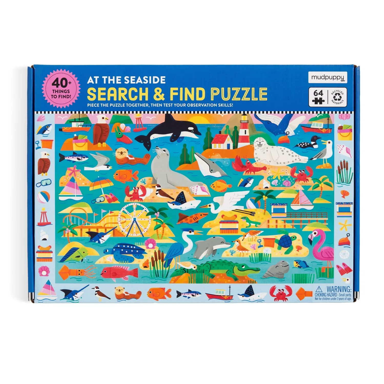 Mudpuppy At the Seaside puzzle căutare 64 piese
