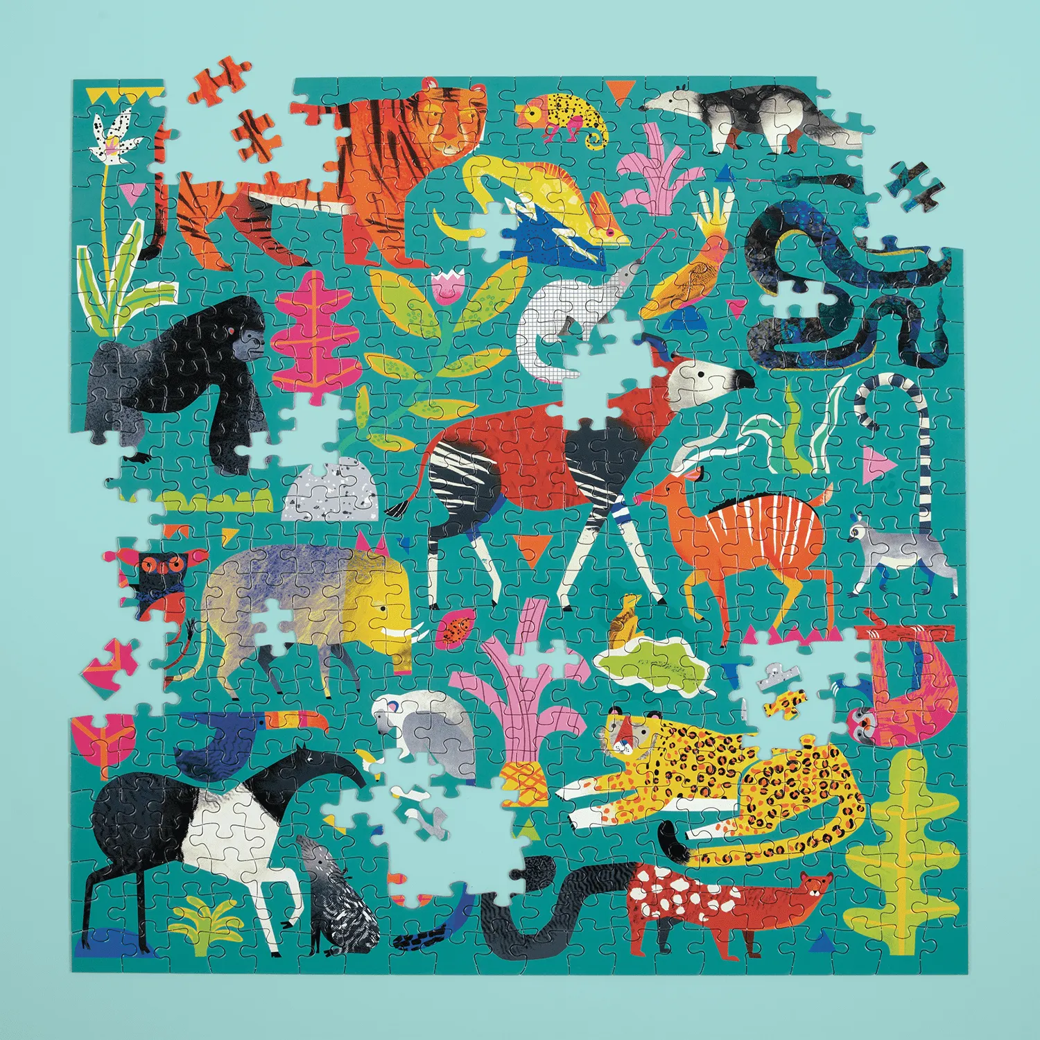 Mudpuppy Rainforest Animals puzzle 500 piese junglă