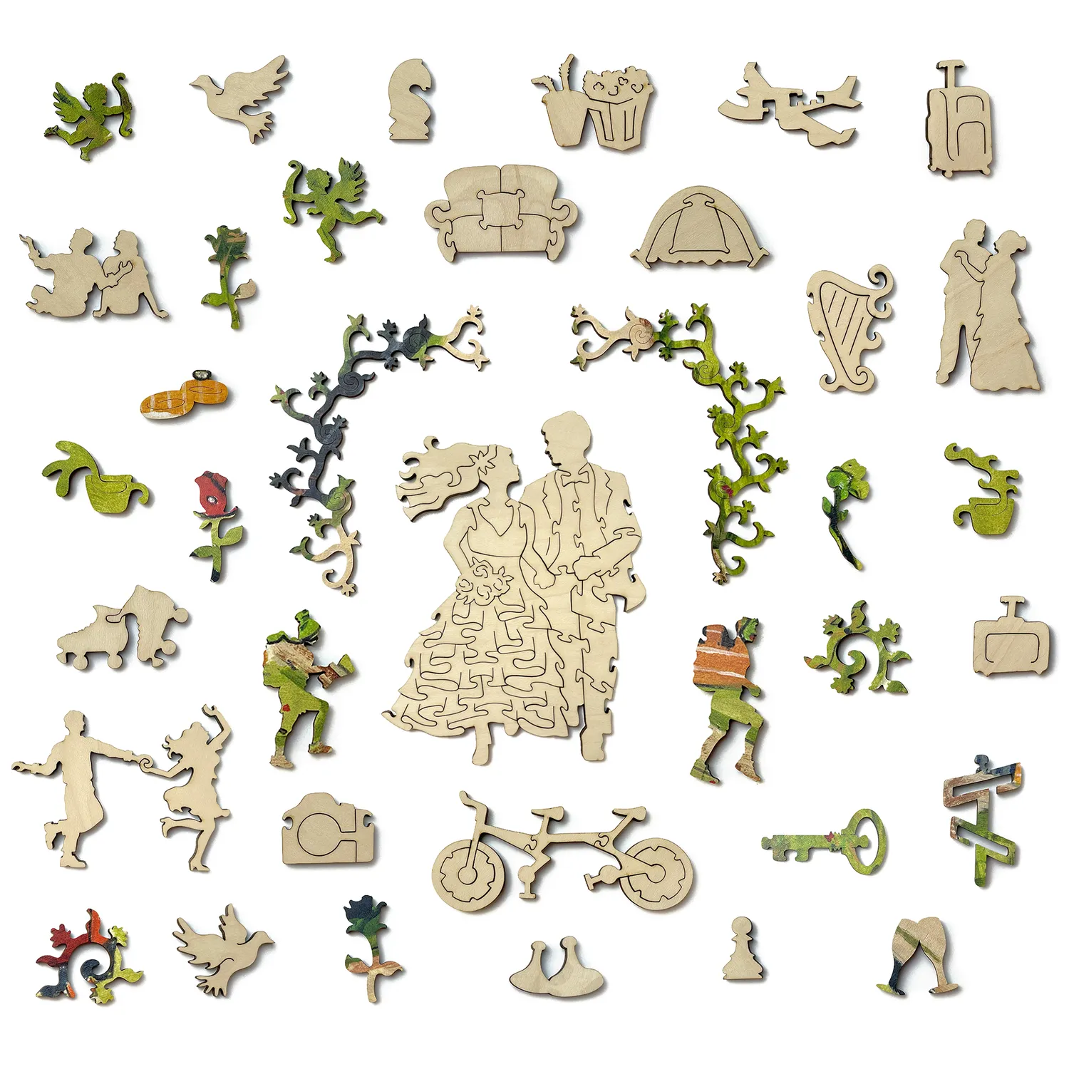 Hidden Piece Grow Old Together puzzle 531 piese nunta