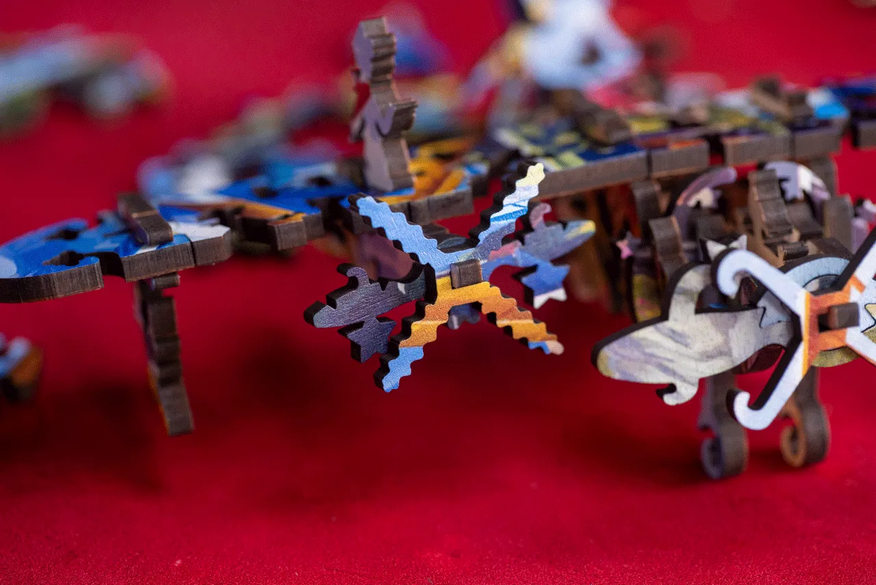 Mosaic Puzzles Air Show puzzle 3D lemn 500 piese avion