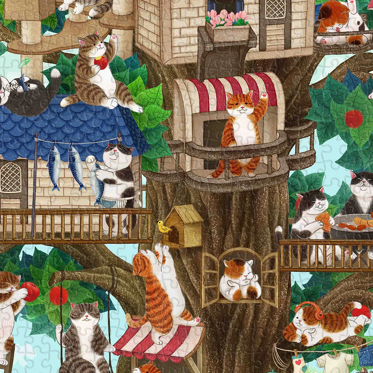 PieceRelax PieceClicks Color Cat Tree U1106 puzzle 1008 piese pisici