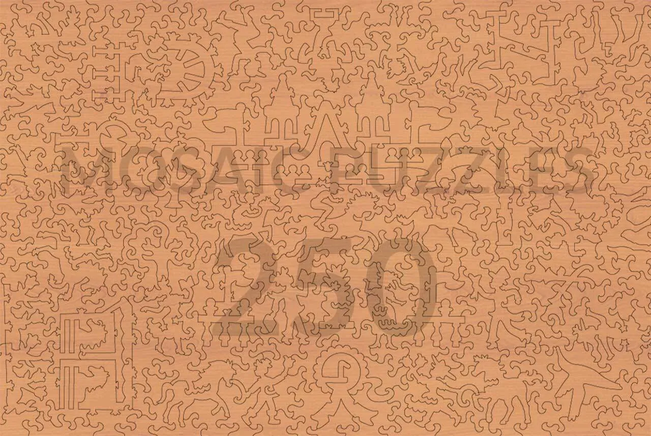 Mosaic Puzzles Derby Final Turn puzzle lemn 500 piese cai