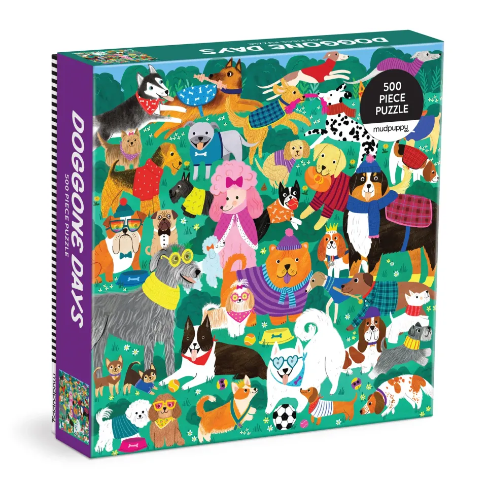 Mudpuppy Doggone Days puzzle familie 500 piese 51x51 cm