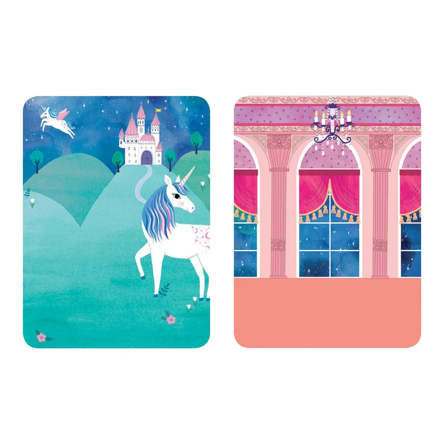 Mudpuppy Princess Magic joc magnetic printese 3 planse