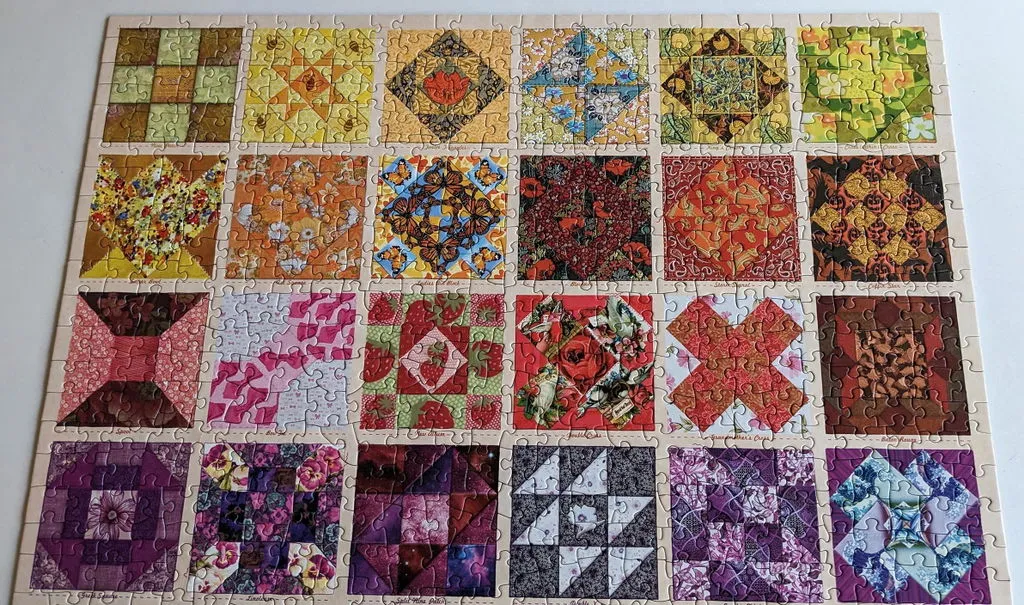 Cobble Hill Common Quilt Blocks puzzle 1000 piese modele