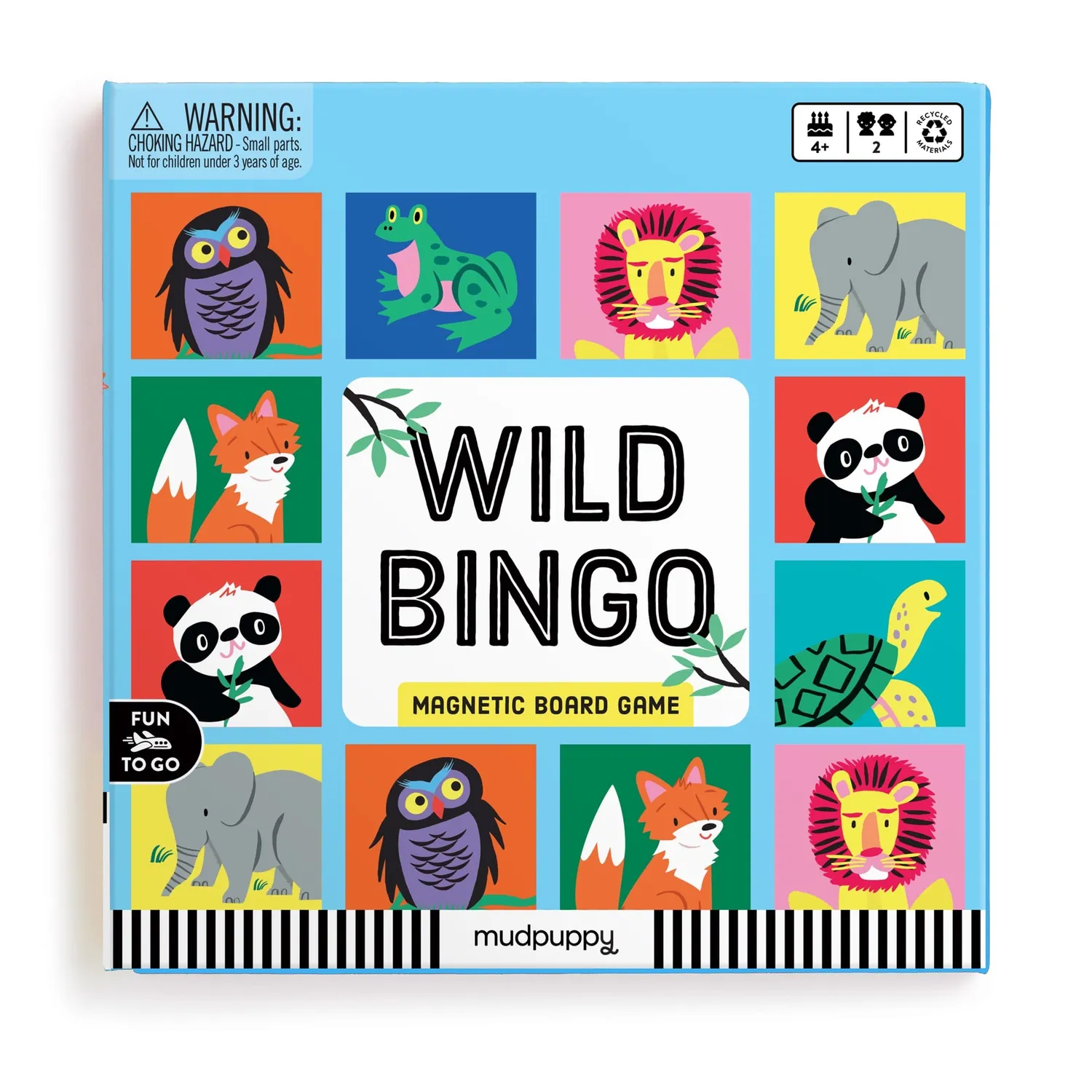 Mudpuppy Wild Bingo joc magnetic animale călătorie