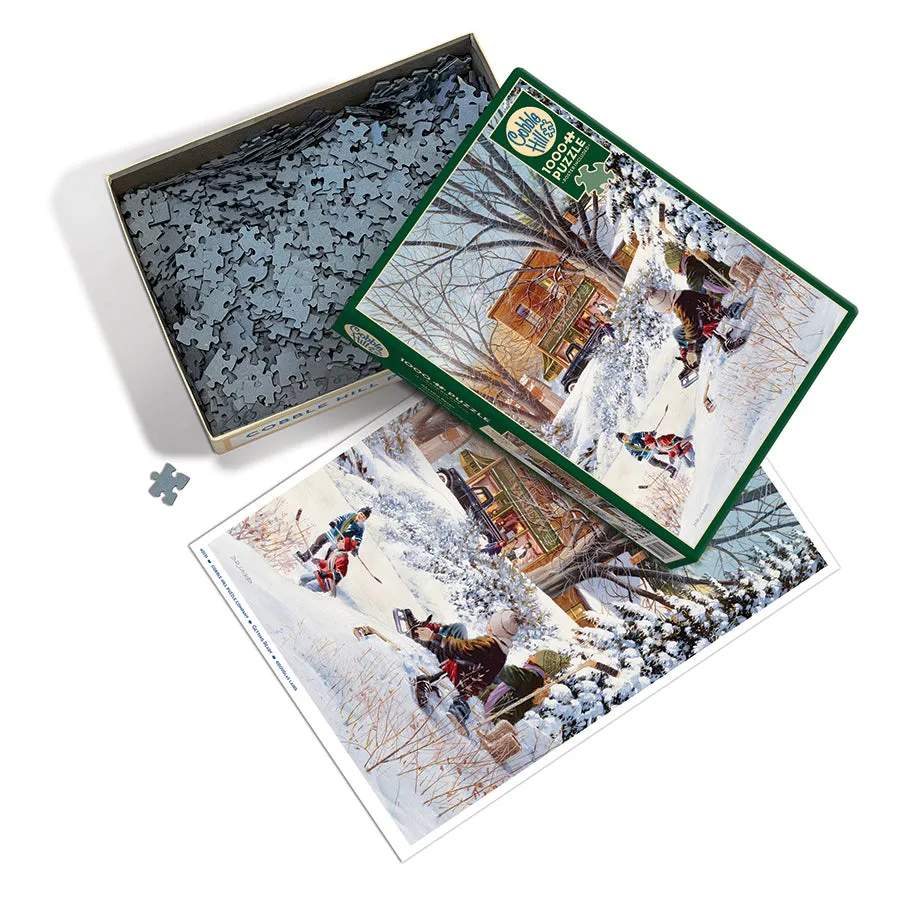 Cobble Hill Getting Ready puzzle 1000 piese iarna