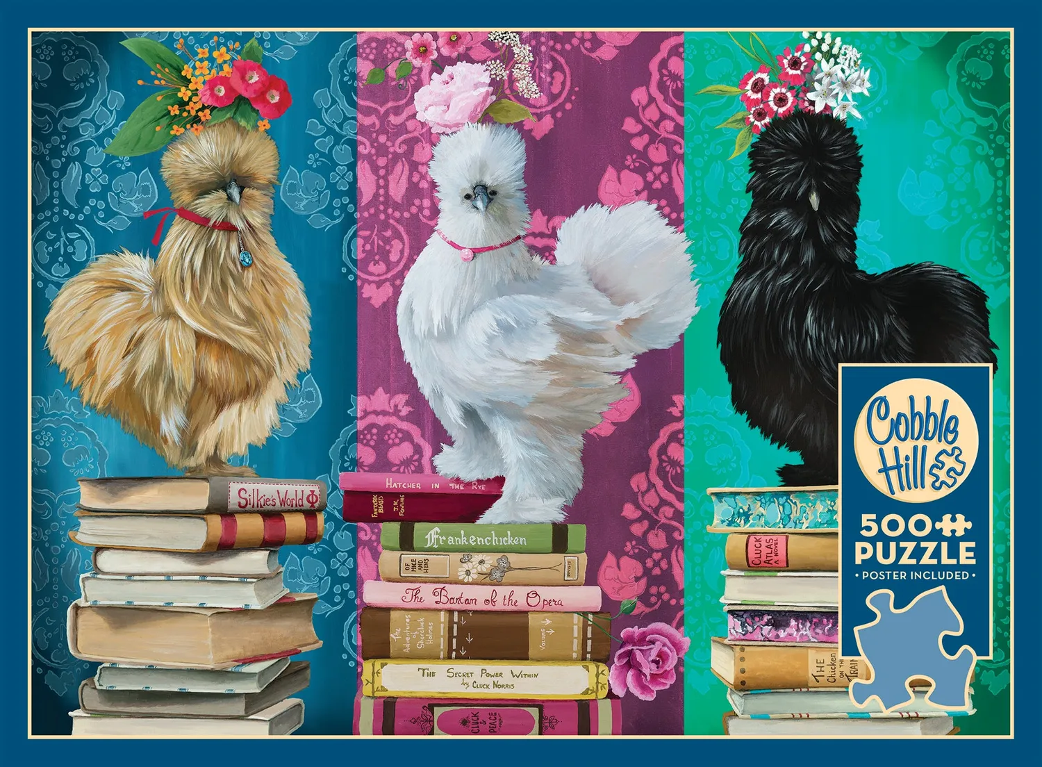 Cobble Hill Silkies puzzle 500 piese găini