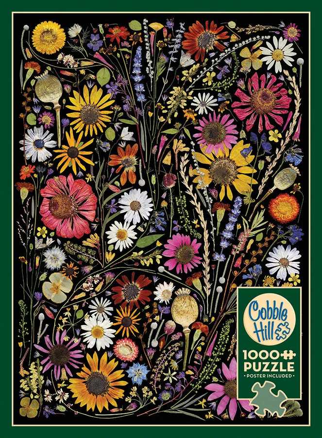 Cobble Hill Flower Press Happiness puzzle 1000 piese flori