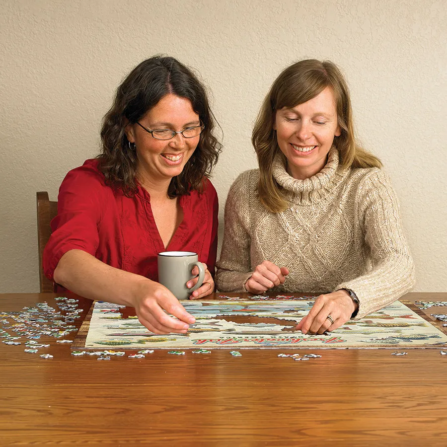 Cobble Hill Freshwater Fish puzzle 1000 piese pești