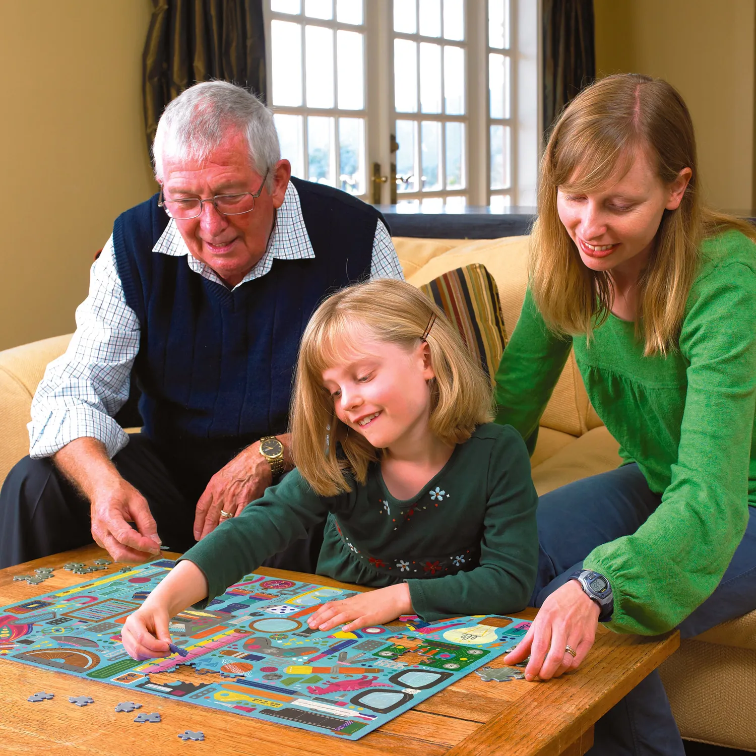 Cobble Hill Nerdy Junk Drawer puzzle 350 piese Family