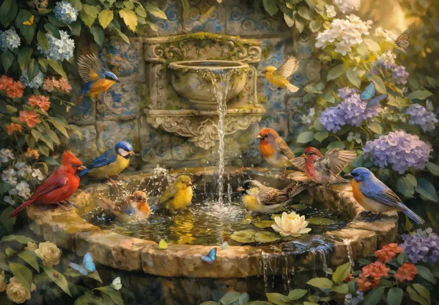 Mosaic Puzzles Singing Garden puzzle lemn 500 piese natura
