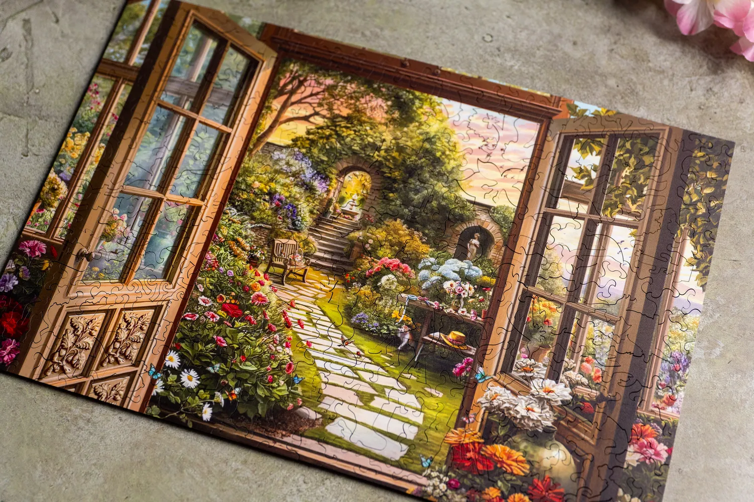 Mosaic Puzzles Morning in the Conservatory puzzle lemn 1000 piese sera