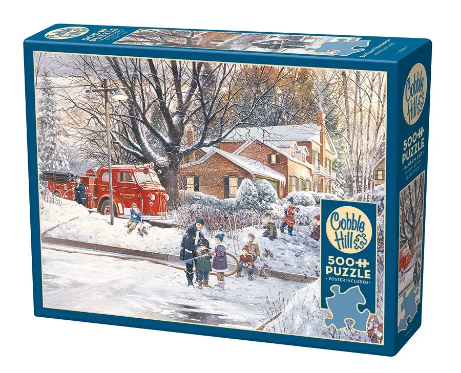 Cobble Hill Big Game Tomorrow puzzle 500 piese iarna
