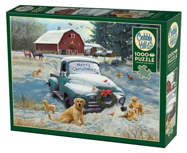 Cobble Hill Merry Christmas puzzle 1000 piese iarna