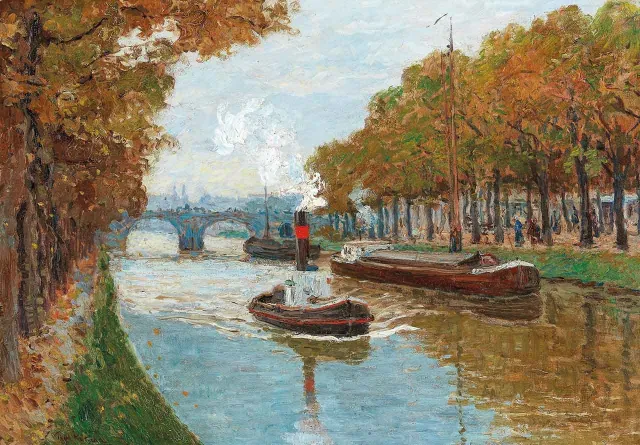 Mosaic Puzzles A Canal in Autumn Kutscha puzzle lemn 500 piese