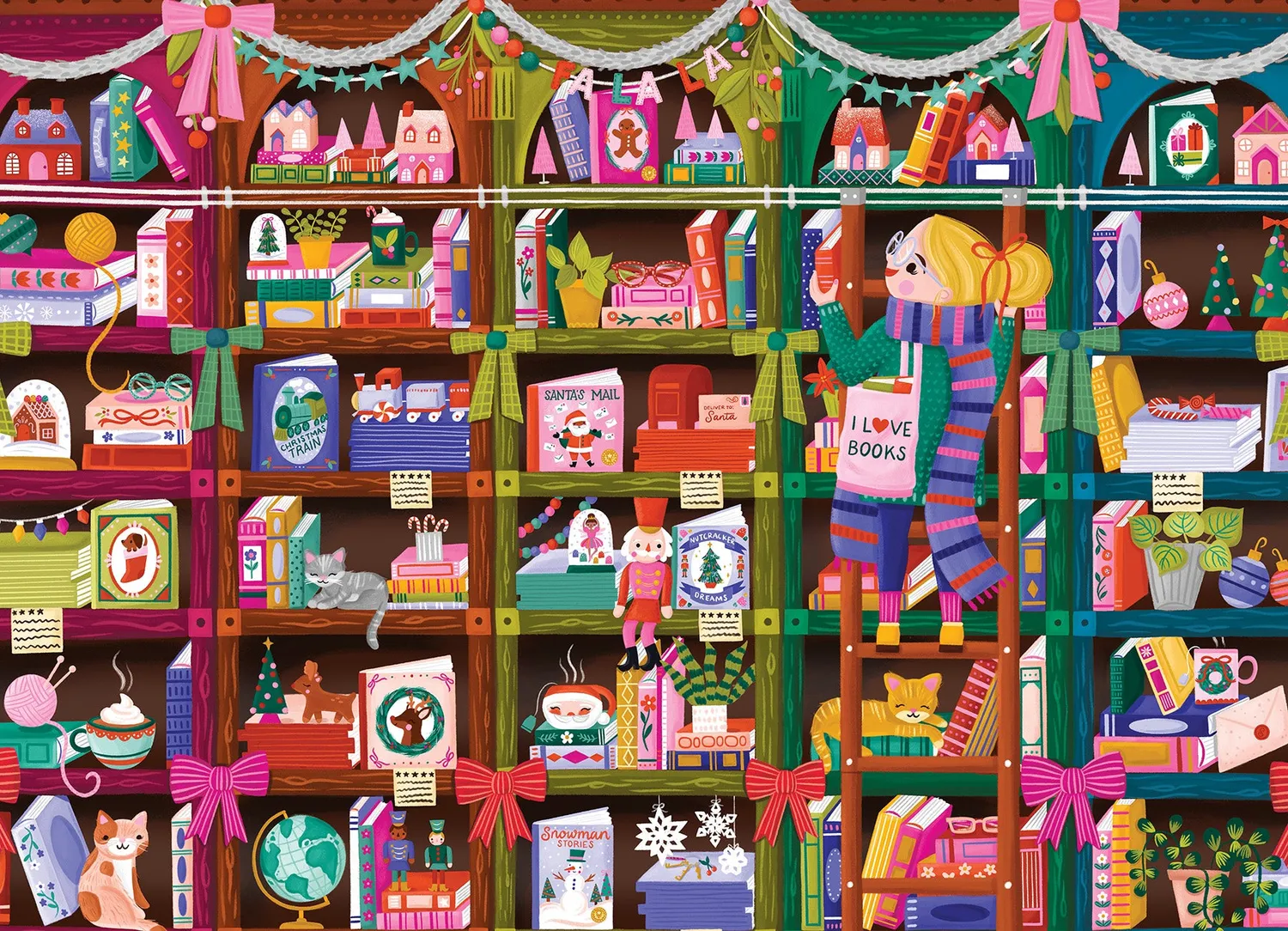 Cobble Hill Holiday Browsing puzzle 500 piese craciun