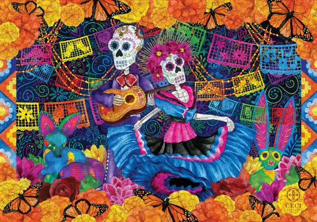 Mosaic Puzzles Ceci New York Day of the Dead puzzle lemn 500 piese colorat