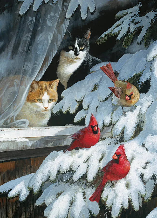 Cobble Hill Bird Watchers puzzle 1000 piese iarnă