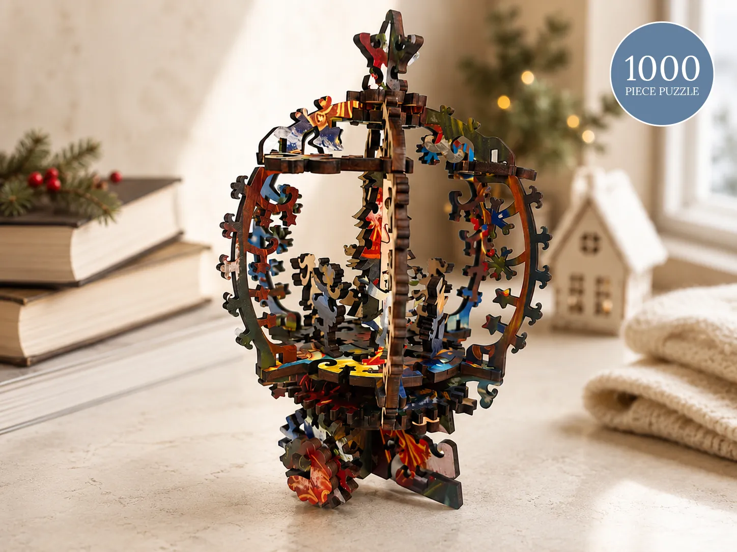 Mosaic Puzzles Jolly Christmas Reflections puzzle 1000 piese 3D