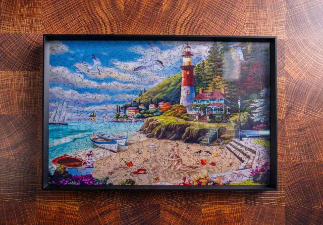 Mosaic Puzzles Rama puzzle lemn 500 piese expunere perete