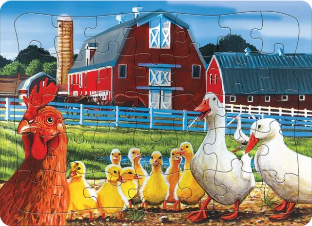 Cobble Hill Dwight's Ducks puzzle 35 piese tava ferma