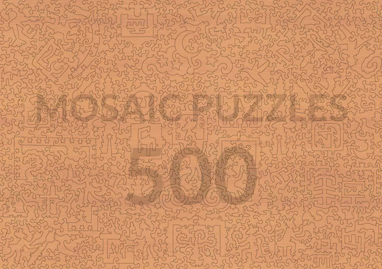 Mosaic Puzzles Van Gogh's Landscapes puzzle lemn 500 piese artă