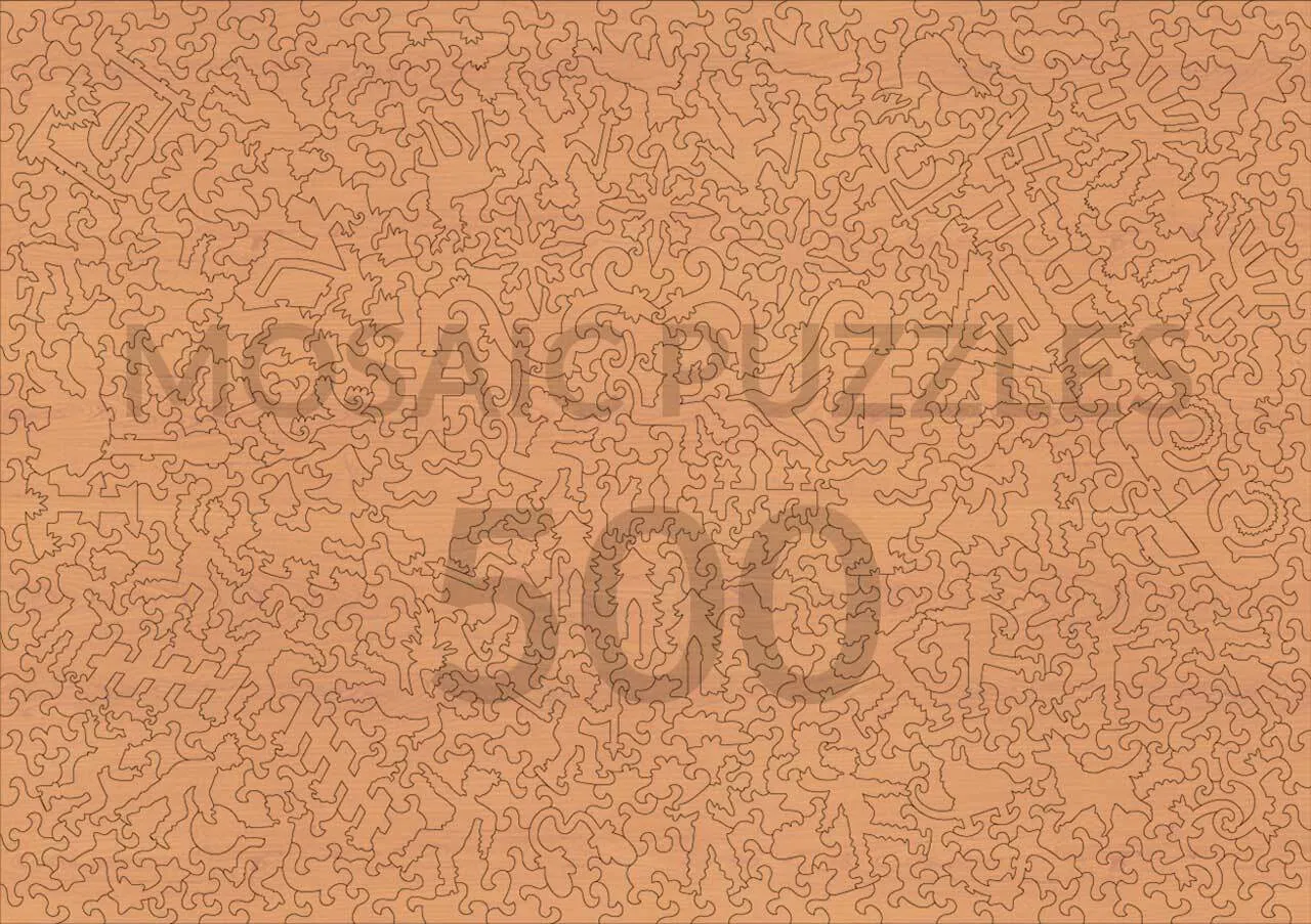 Mosaic Puzzles Skating Pond puzzle lemn 500 piese iarna