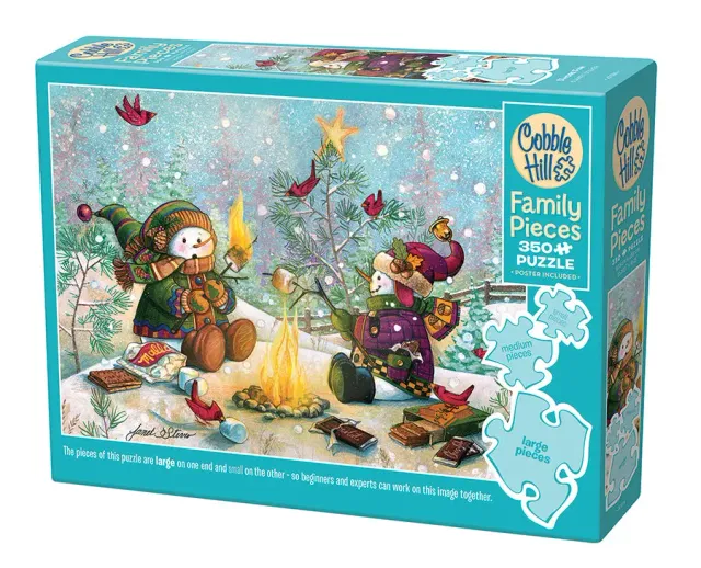 Cobble Hill Family Pieces S'more Fun puzzle 350 piese iarna