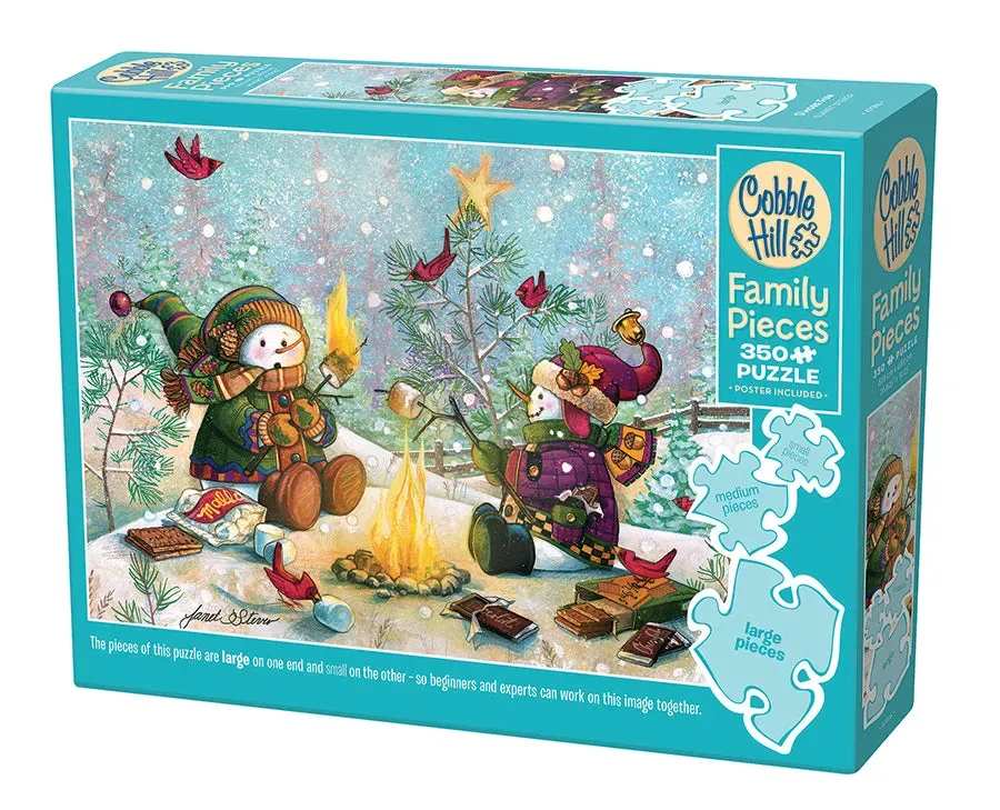 Cobble Hill Family Pieces S'more Fun puzzle 350 piese iarna